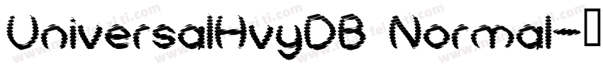 UniversalHvyDB Normal字体转换